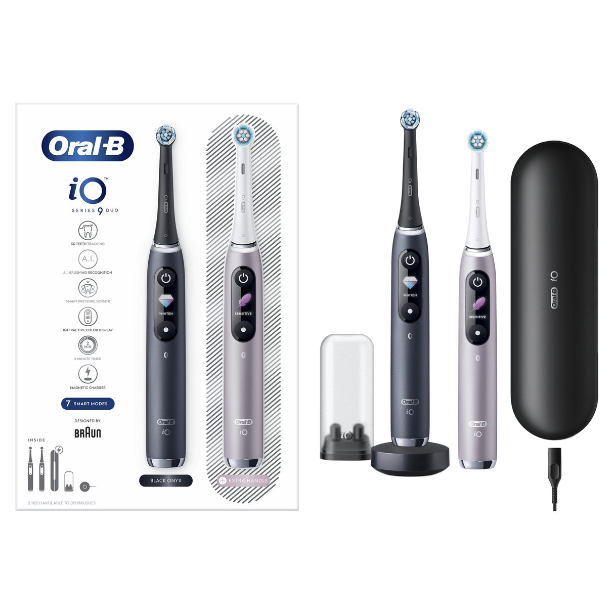 EAN 4210201411550 - Oral-B iO 80363731 cepillo eléctrico para dientes Adulto Cepillo dental oscilante Negro, Plata imagen 2