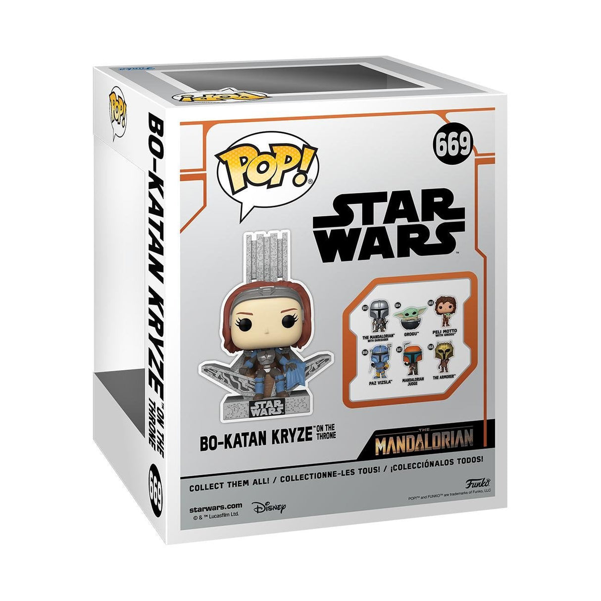 Funko Pop Deluxe Mandalorian Bo Katan En El Trono 76545