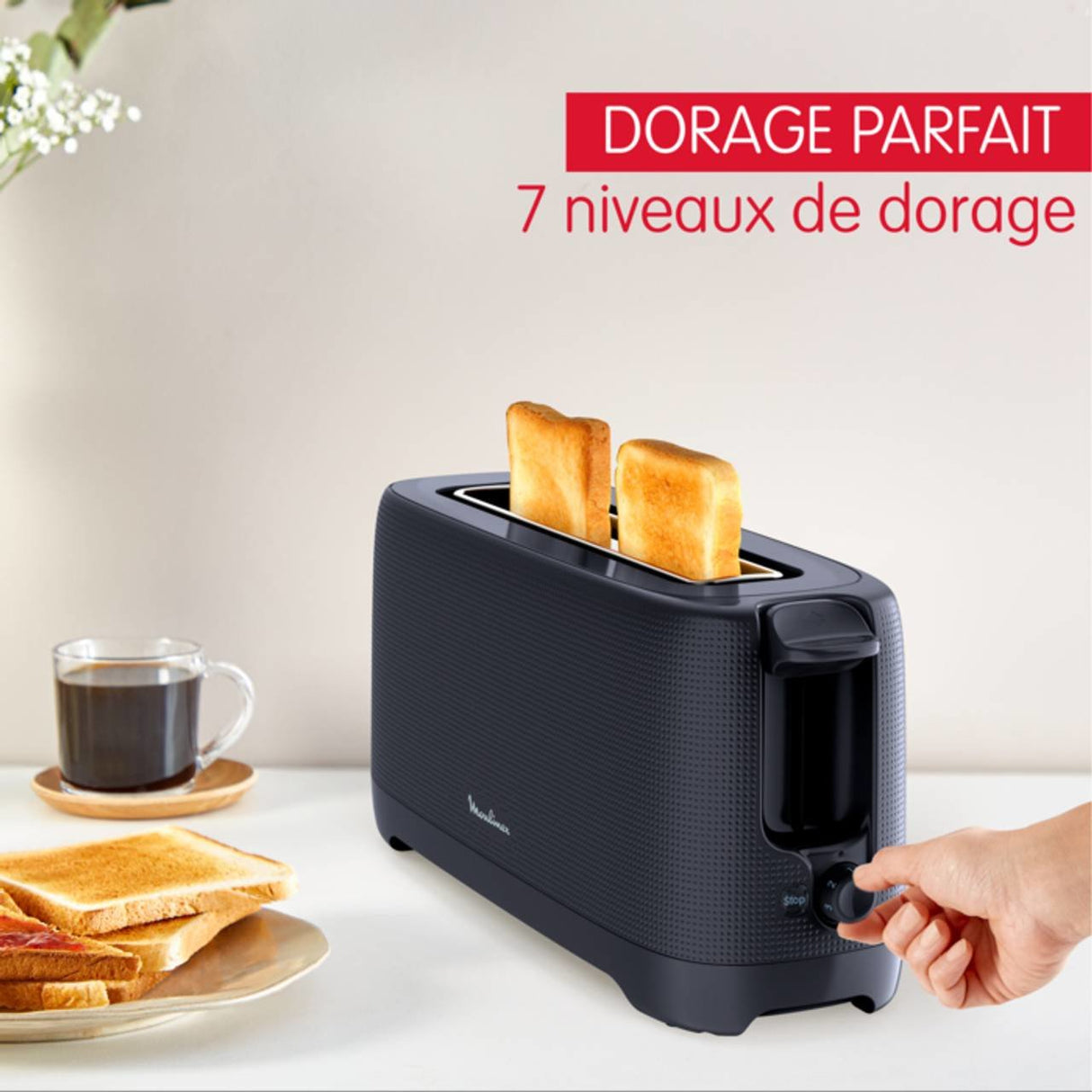 EAN 3045387290450 - Moulinex ClickChef LS2M0810 tostadora 7 1 rebanada(s) 1000 W Azul imagen 4