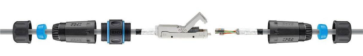 Conector Goobay Para Cable De Red Cat.6a Stp Sin Herramientas 44414