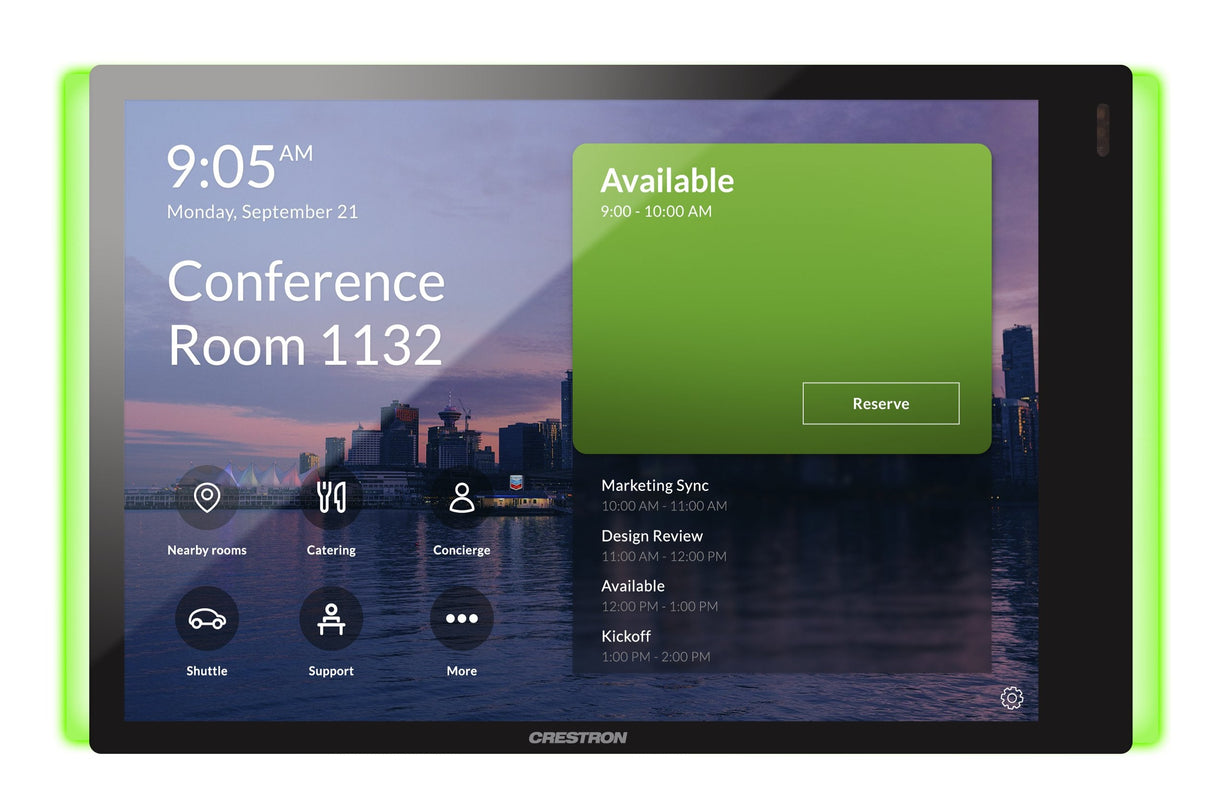 Crestron Tss-770-T-B-S-Lb Kit Pantalla Para Sala De Reuniones 17,8 Cm (7") 1280 X 800 Pixeles 802.11a, 802.11b, 802.11g, Wi-Fi 4 (802.11n), Wi-Fi 5 (802.11ac) Plástico