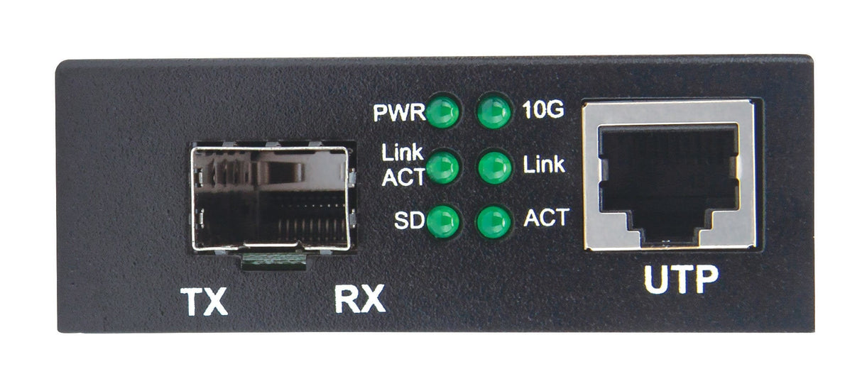 EAN 0766623508193 - Intellinet 508193 convertidor de medio 10000 Mbit/s Negro imagen 3