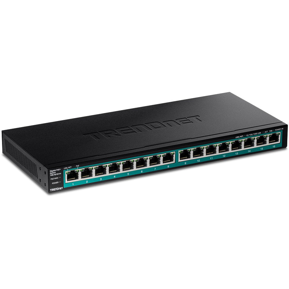 Trendnet Switch  16-Port Gigabit Poe+ 123w