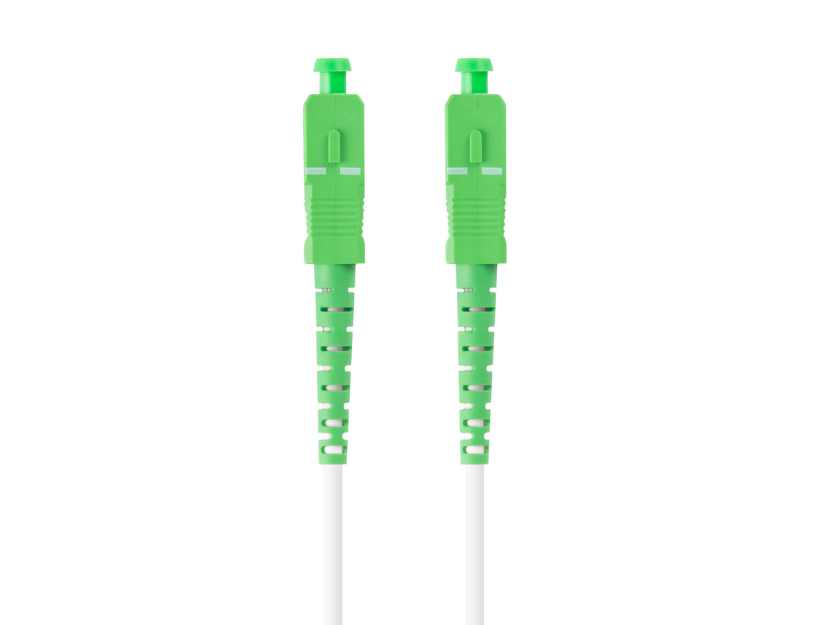 Cable Fibra Óptica 10m Lanberg Mono Sc/Apc-Sc/Apc Simplex G657a2 Lszh Blanco