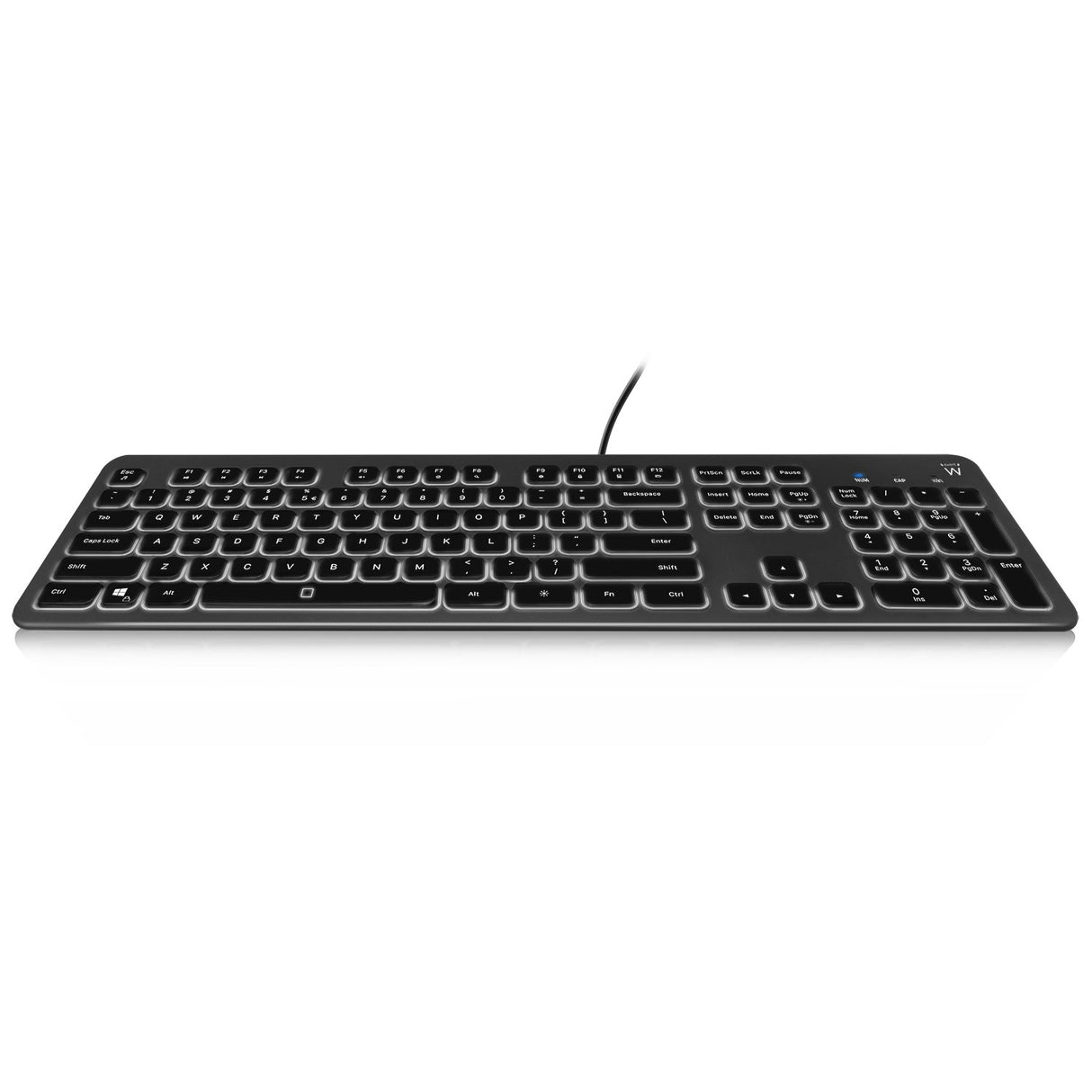 EAN 8052101430165 - Ewent EW3268 teclado Universal USB QWERTY Italiano Negro imagen 1