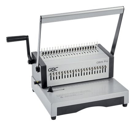 Gbc Combbind Cb25 Pro Encuadernadora Manual De Canutillo - Encuaderna Hasta 500 Hojas A4 - Puede Perforar Hasta 25