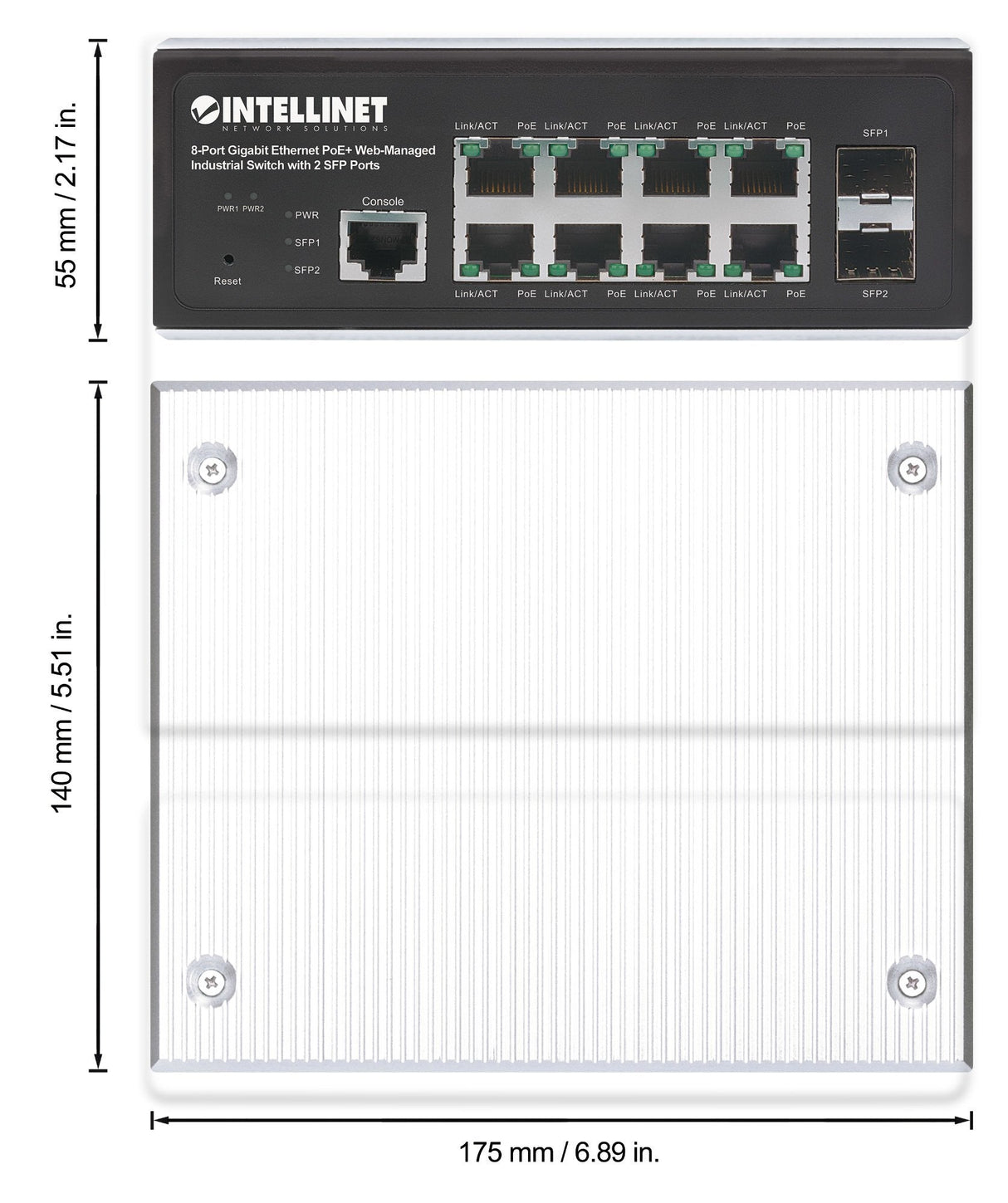 EAN 0766623508278 - Intellinet 508278 switch Gestionado L2+/L3 Gigabit Ethernet (10/100/1000) Energía sobre Ethernet (PoE) Ne imagen 6