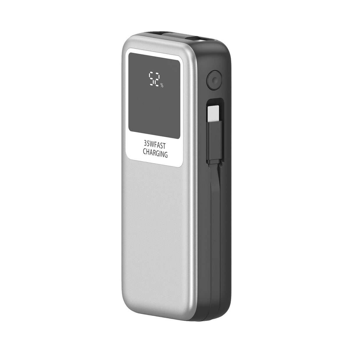 Powerbank 10000mah Leotec Lepow35w10s 35w Plata Y Gris Incluye Cable Usb Tipo-C Y Lightning