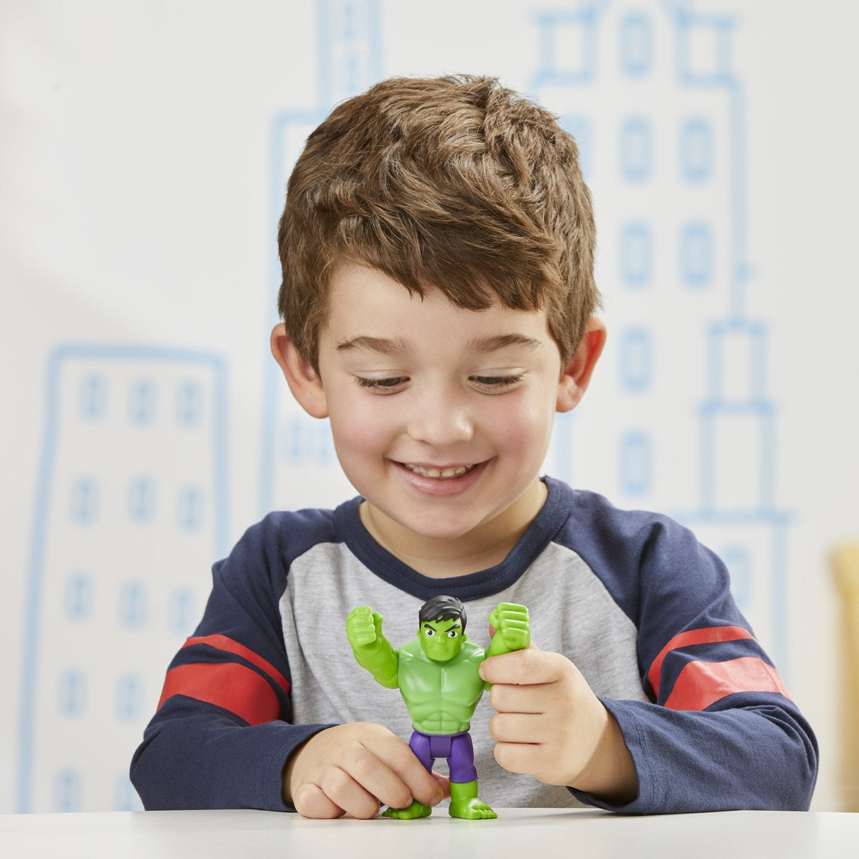 Figura Hulk Spidey And His Amazing Friends Marvel 10cm