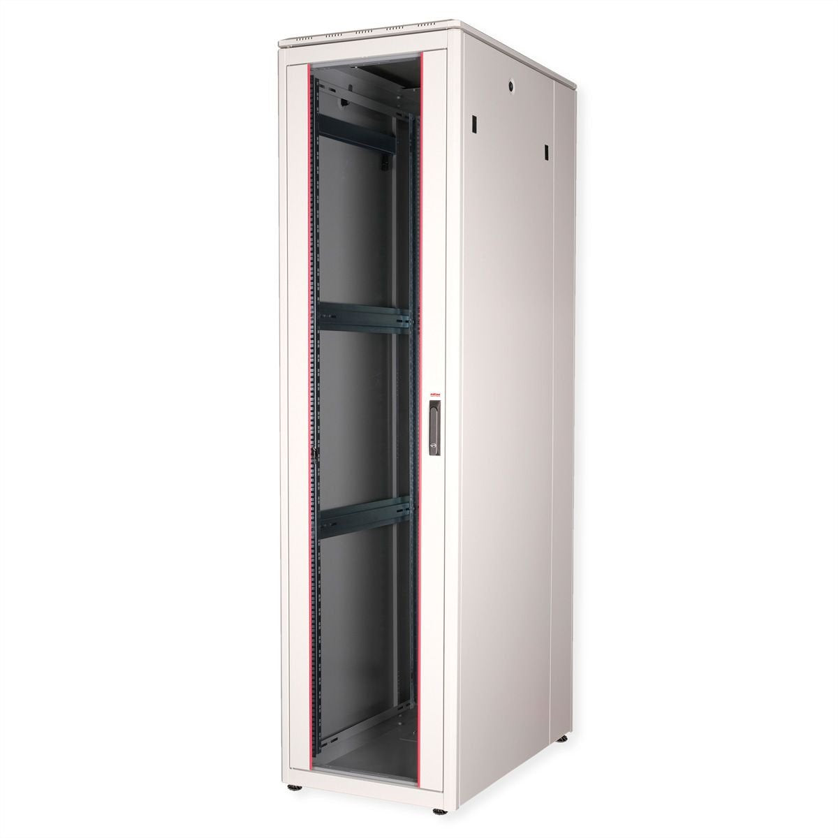 Roline 19-Zoll Netzwerkschrank Pro 47 He, 600x1000 Bxt Glastr Grau