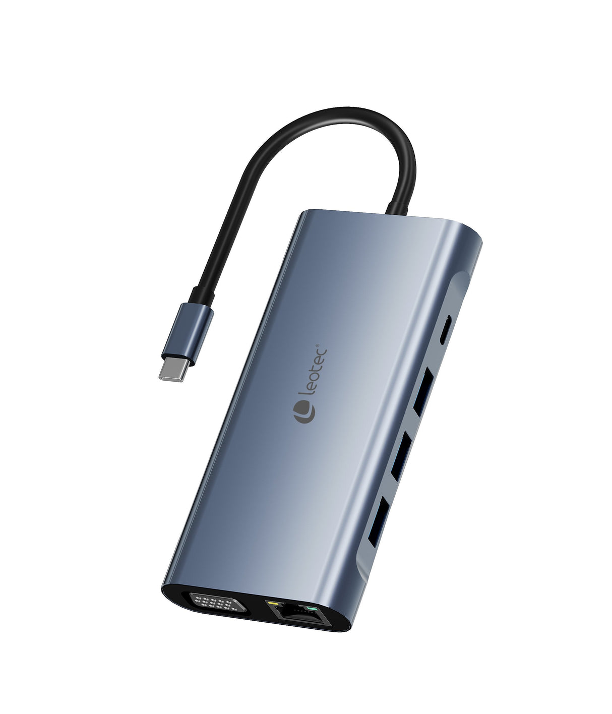 Leotec Docking Station 11-1 1usb-C Pd100 3usb3.0 1usb-C 1 Hdmi 1vga 1tjsd Mcsd