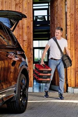 Maleta Del Sistema Einhell E-Case Sf Con Rejilla De Espuma, Caja De Herramientas