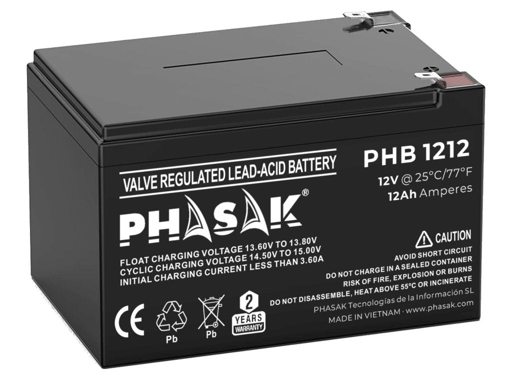 Batería Phasak Phb 1212 Compatible Con Sai Ups Phasak Según Especificaciones