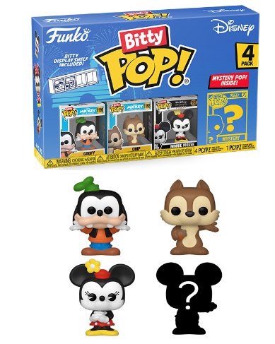 Blister 4 Figuras Bitty Pop Disney Goofy
