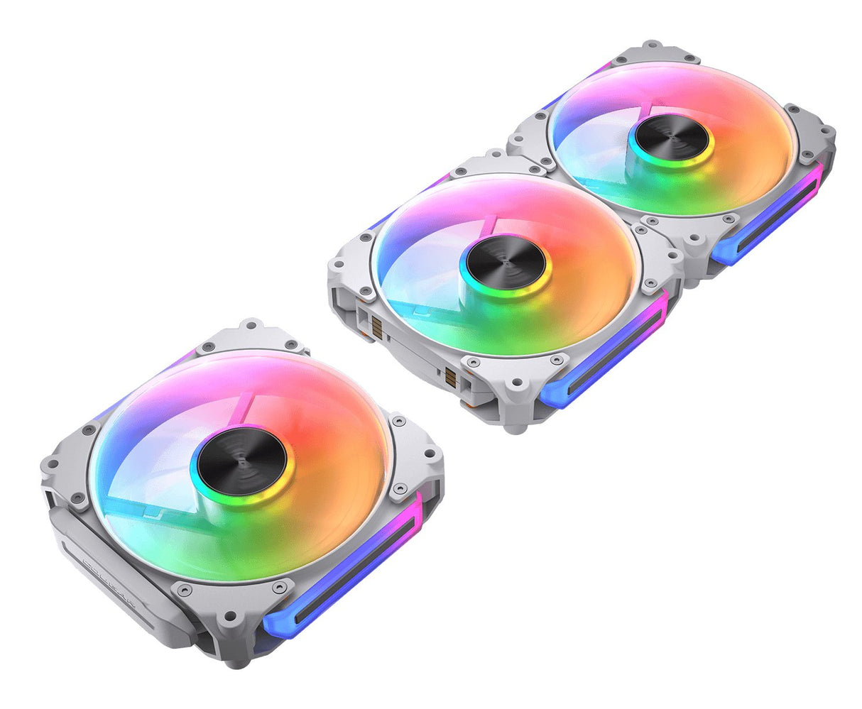 Ventilador Pc Cougar Apolar 120argb,Reverse Blade,Blanco 3er-