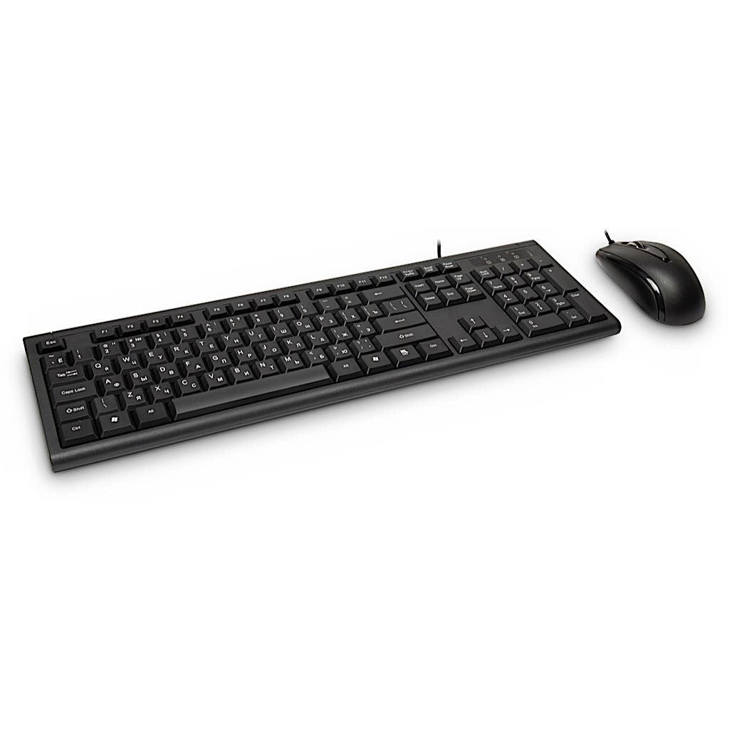 Inter-Tech Tas Km-3149r Teclado+Ratón Qwerty Dt/Kyril. Negro. Retail