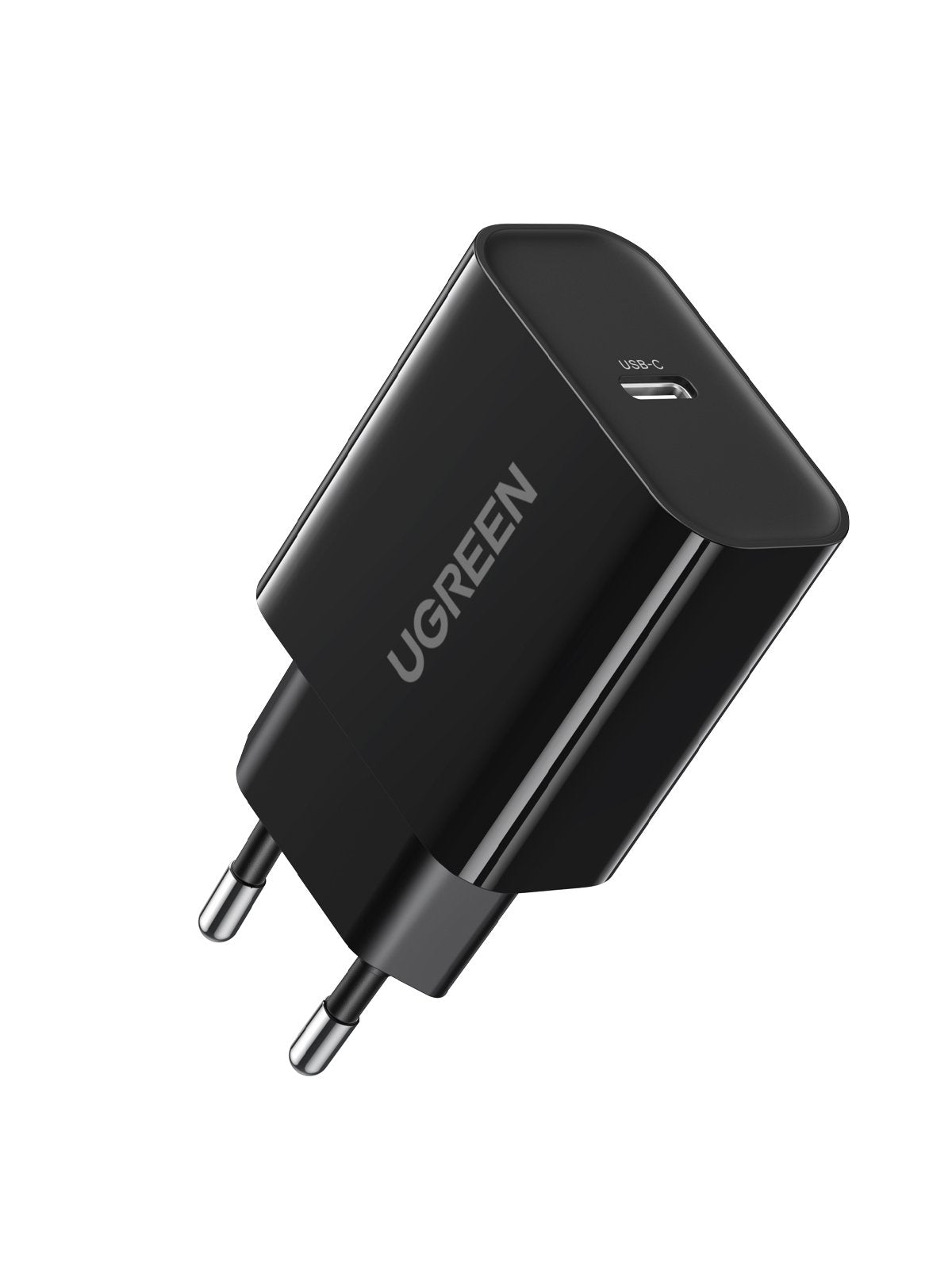Cargador De Pared Ugreen Usb-C 20w Pd Ue Negro