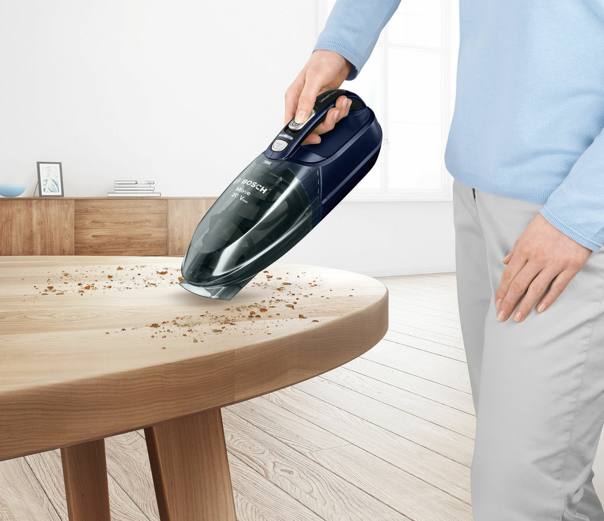 EAN 4242005190881 - Bosch BHN20L aspiradora de mano Negro, Azul imagen 5
