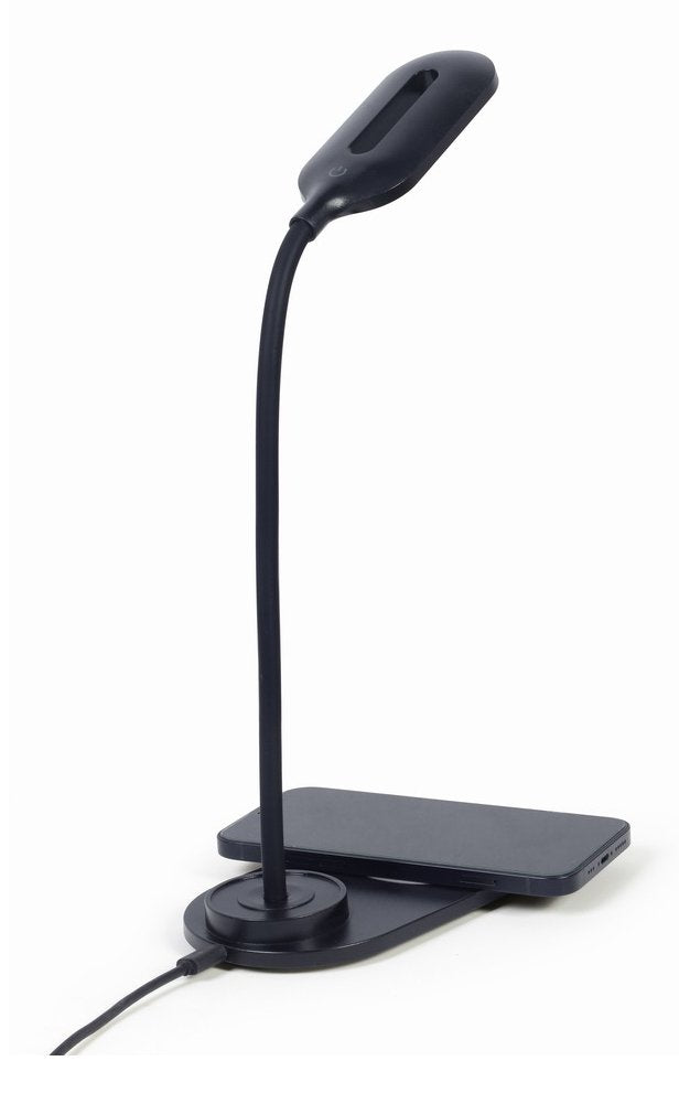 Lampara De Escritorio Con Cargador Inalámbrico Negro Ta-Wpc10-Led-01