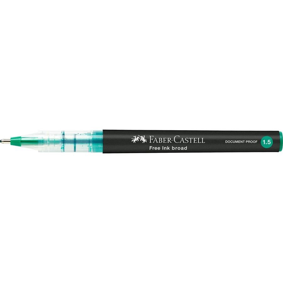 Faber-Castell Free Ink Roller De Tinta Gris 1.5 Mm Color De Escritura Verde