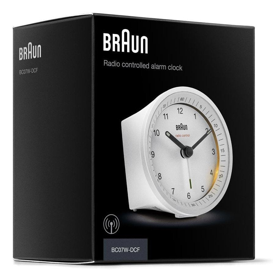 Braun Bc 07 W-Dcf Radio Alarm Clock White