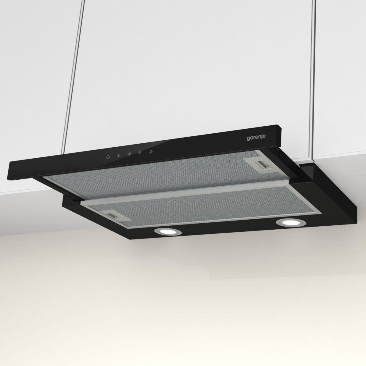 Gorenje Th64e4bg Campana Semintegrada (Extraíble) Negro 450 M³/H C