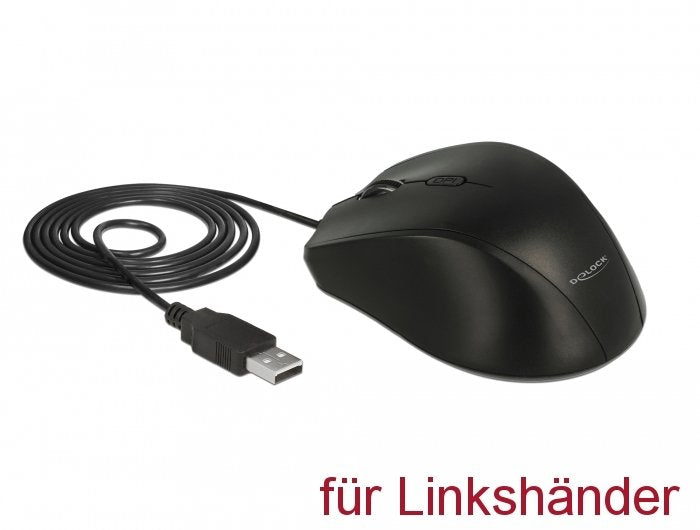 EAN 7109806108309 - DeLOCK 12548 ratón Oficina Izquierda USB tipo A Óptico 2400 DPI imagen 2