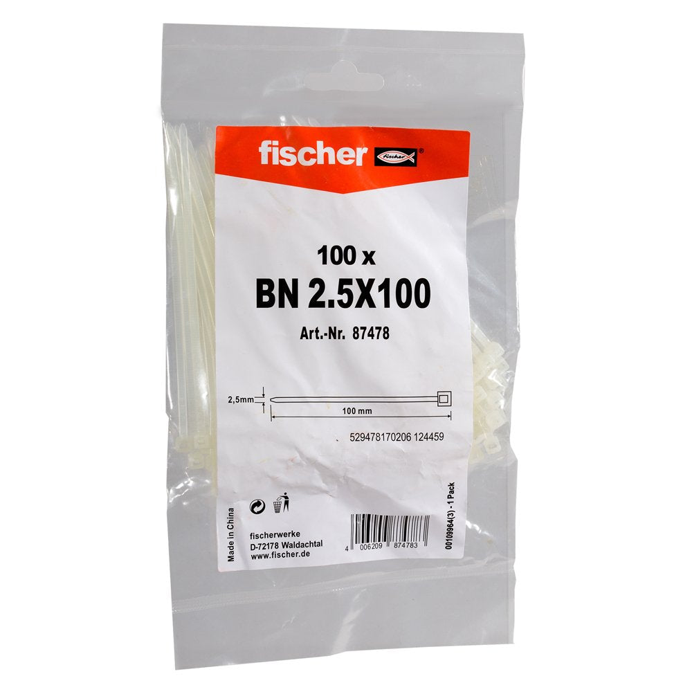 Fischer Bn 2,5 X 100, Bridas Para Cables 87478