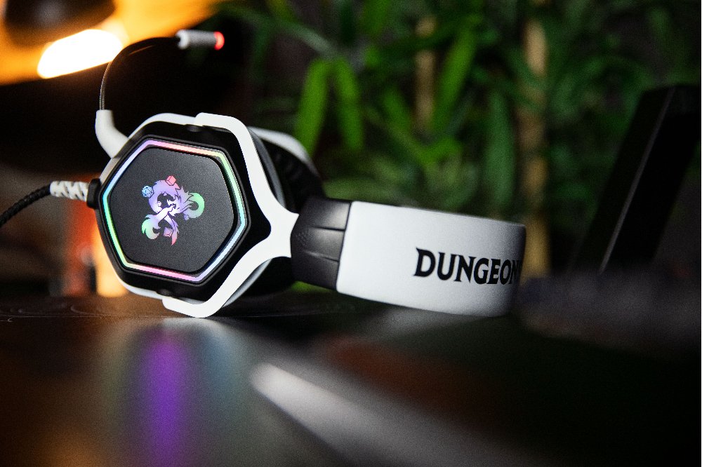 Headset Konix Dungeons And Dragons 7.1 Rainbow Micro Flexible Multiplataforma Kx-Dnd-Gh-Rbw-Pc