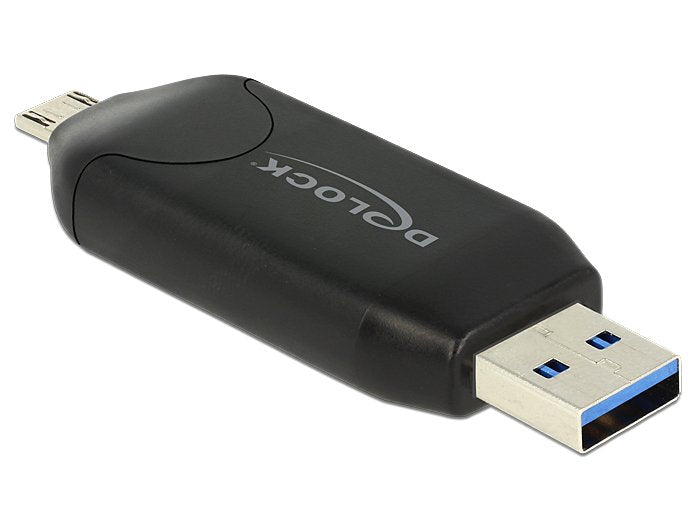Lector De Tarjetas Externo Delock Otg Micro Usb + Macho Usb 3.0 A