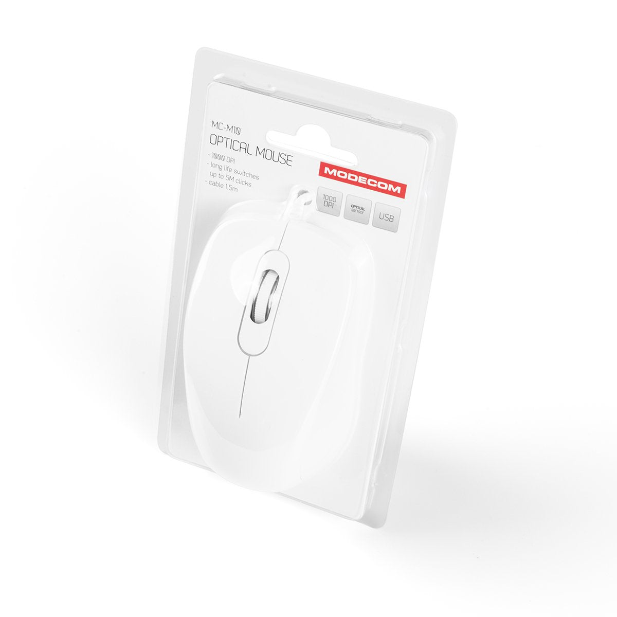 EAN 5901885247601 - Modecom MC-M10 ratón Oficina Ambidextro USB tipo A Óptico 1000 DPI imagen 6