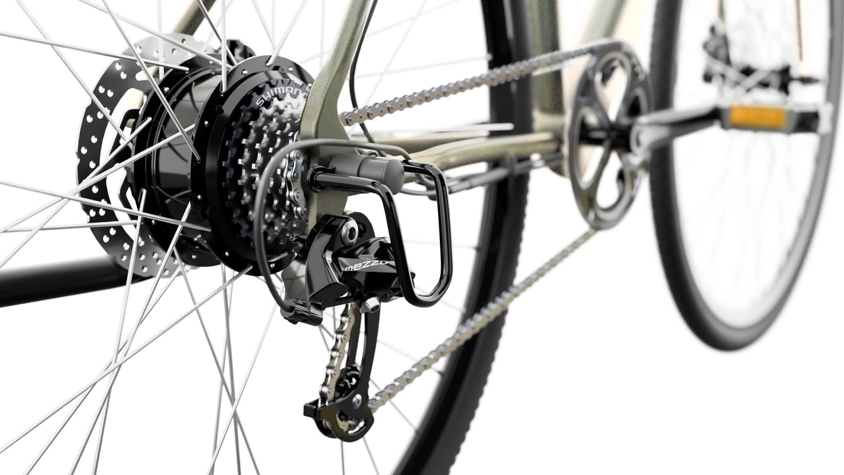 Sharp Gravel E-Bike 250w Motor App 70km GrN Glanz