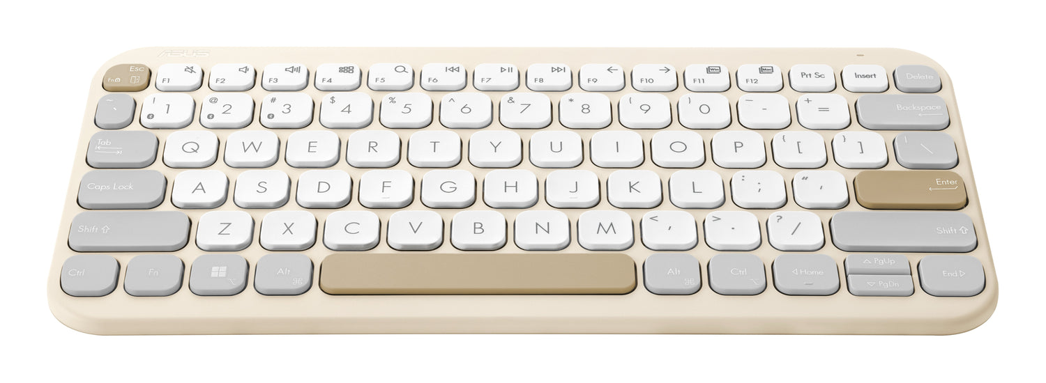 Asus Marshmallow Keyboard Kw100 Teclado Hogar Bluetooth Inglés De Ee. Uu. Beige