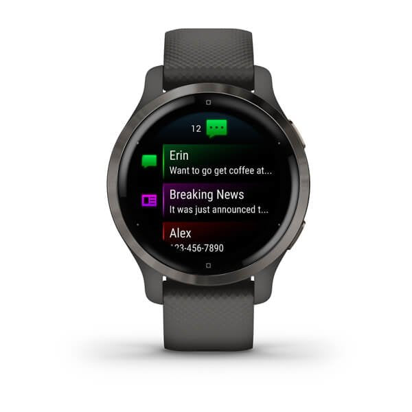 Smartwatch Garmin Venu 2s Notificaciones/ Frecuencia Cardíaca/ Gps/ Negro Y Gris Pizarra