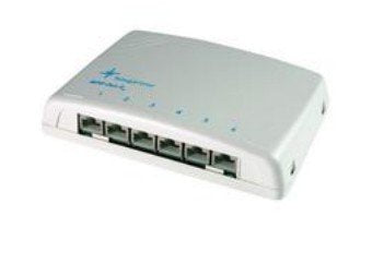 Patch Panel 6xtp, Cat6a, 500mhz, Montado En Superficie, Gris Claro, Uns,