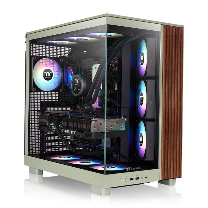 EAN 4711658546197 - Thermaltake CA-11E-00MEWN-WS carcasa de ordenador Midi Tower Verde imagen 2