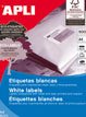 Apli Etiquetas Adhesivas 105x48mm Inkjet/Láser C/Rectos 12 X 500h Blanco