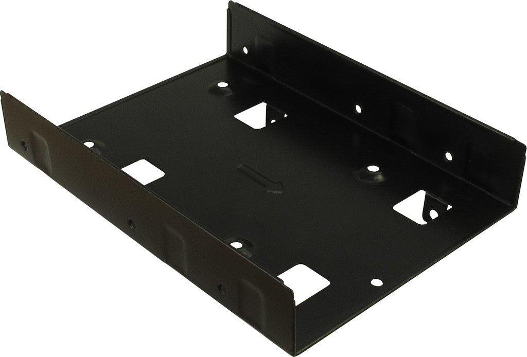 Inter-Tech 88885232 Panel Bahía Disco Duro 2x 2,5" Panel Embellecedor Frontal Negro