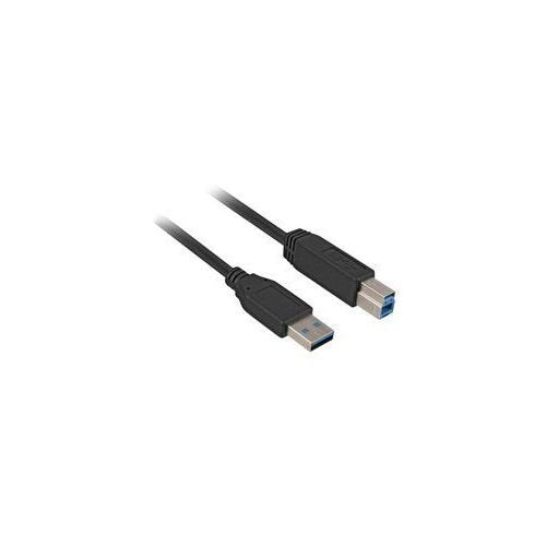 Sharkoon 1m, Usb3.0-A/Usb3.0-B Cable Usb 3.2 Gen 1 (3.1 Gen 1) Usb A Usb B Negro
