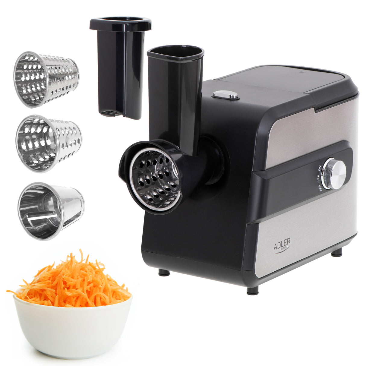 EAN 5903887803991 - Adler AD 4813 picadora 2000 W Negro, Plata imagen 3