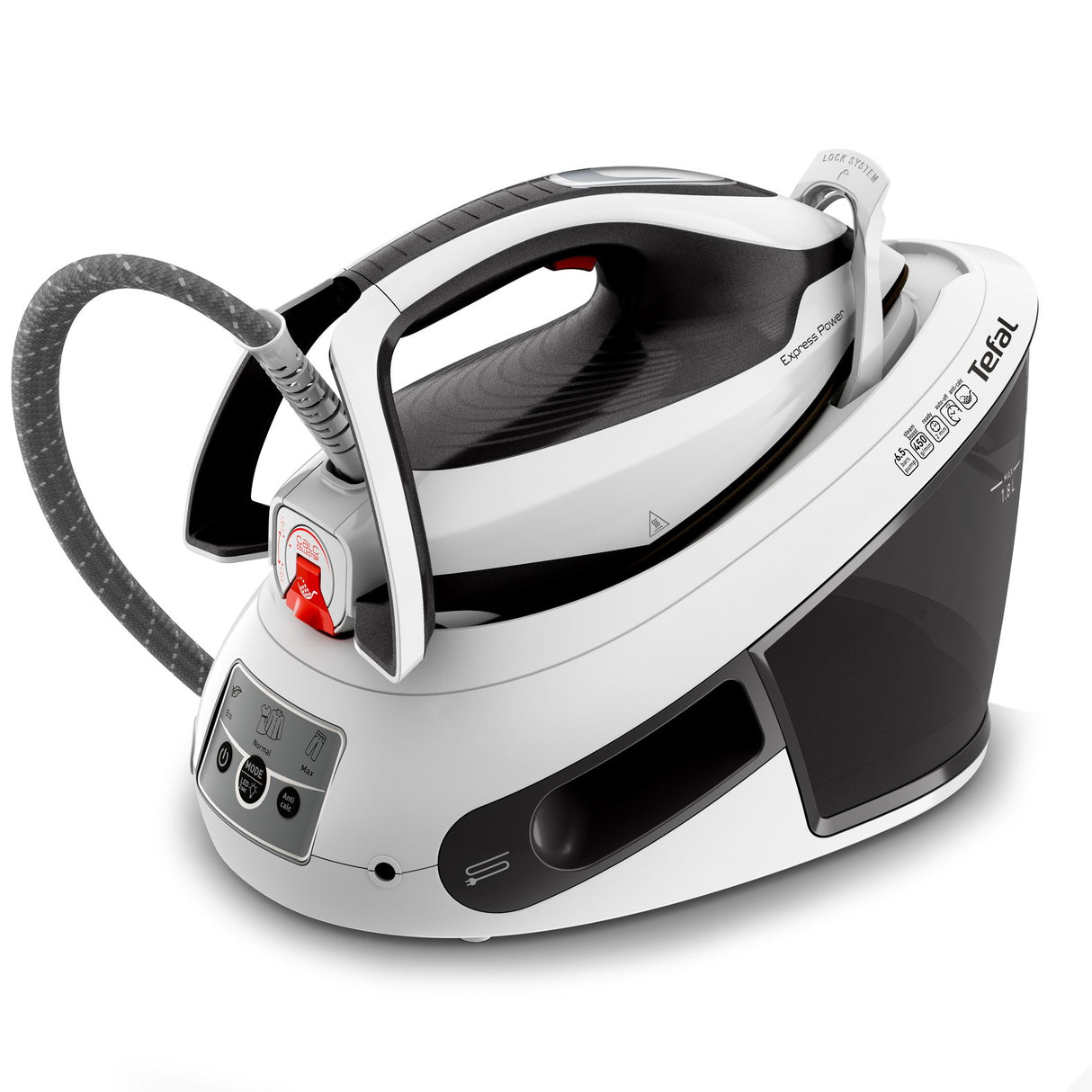 EAN 3121040086193 - Tefal Express Power SV8130 2800 W 1,8 L Durilium AirGlide Autoclean soleplate Negro, Blanco imagen 4