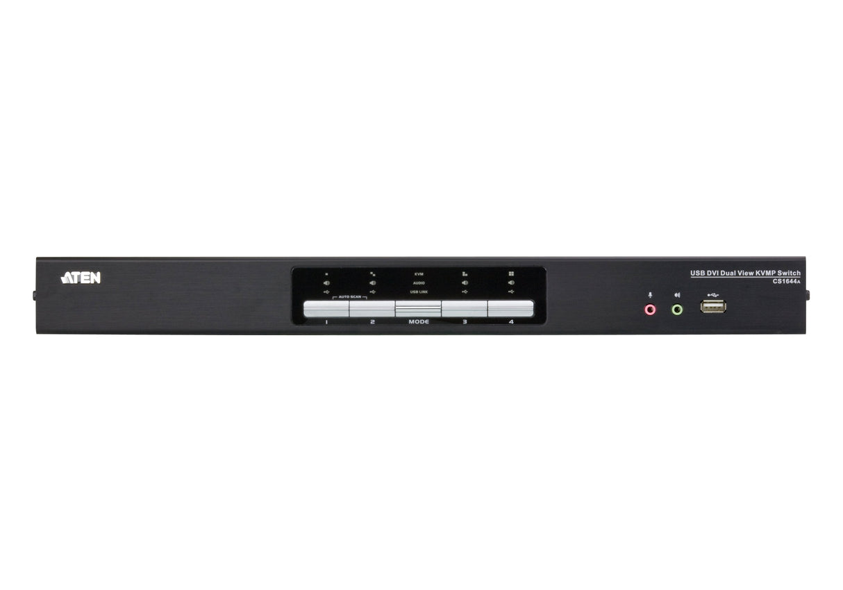 EAN 0672792004278 - ATEN CS1644A interruptor KVM Montaje en rack Negro imagen 2