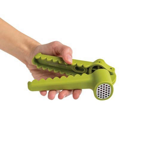Ototo Design Garligator Plástico, Acero Prensa De Ajo De Mano