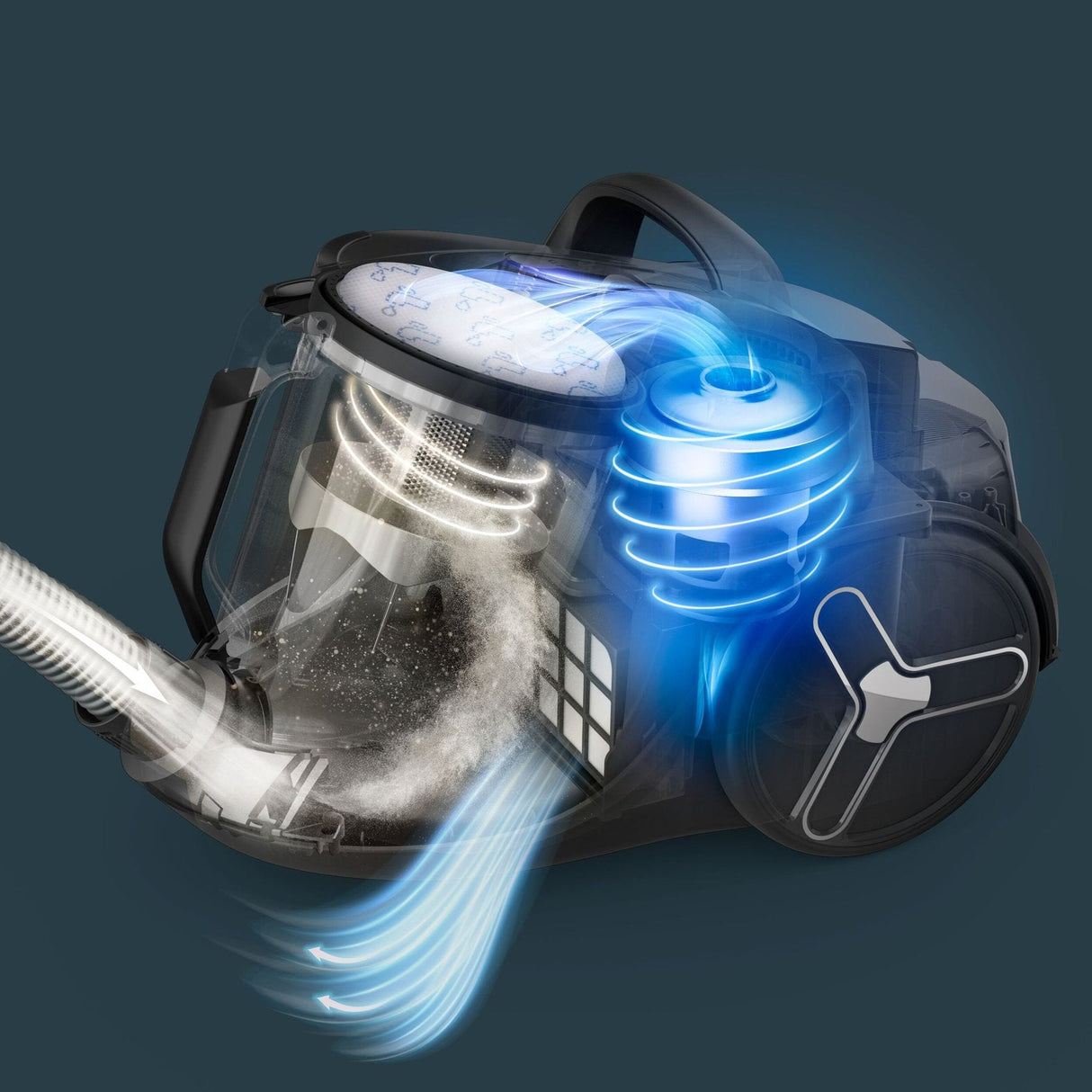 Aspiradora Rowenta Green Force Cyclonic Effitech Ro7c36 Negro/Gris Ro7c36