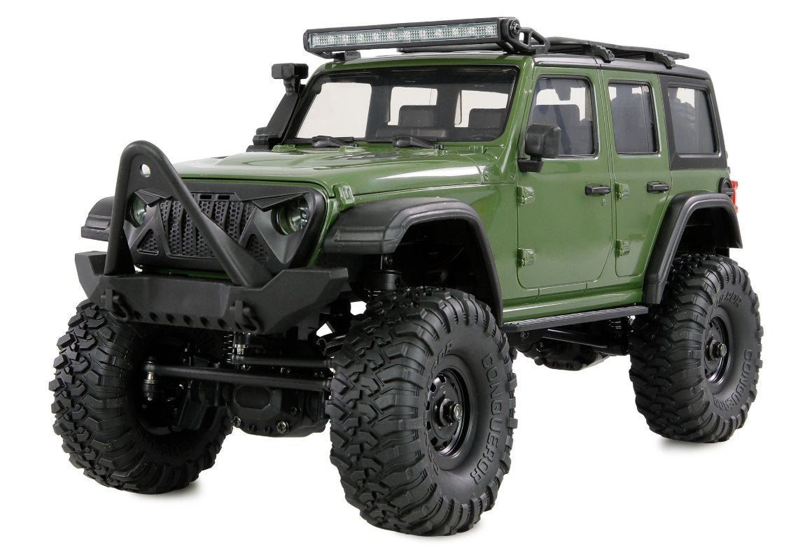 Amewi Rc Crawler Mini-Crosmrailer Amxrock 4wd 1:16 Rtr Verde