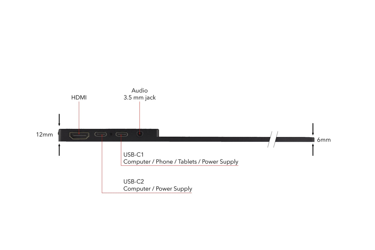 Verbatim Pmt-14 Portable Touchscreen Monitor 14" Full Hd 1080p Metal Housing