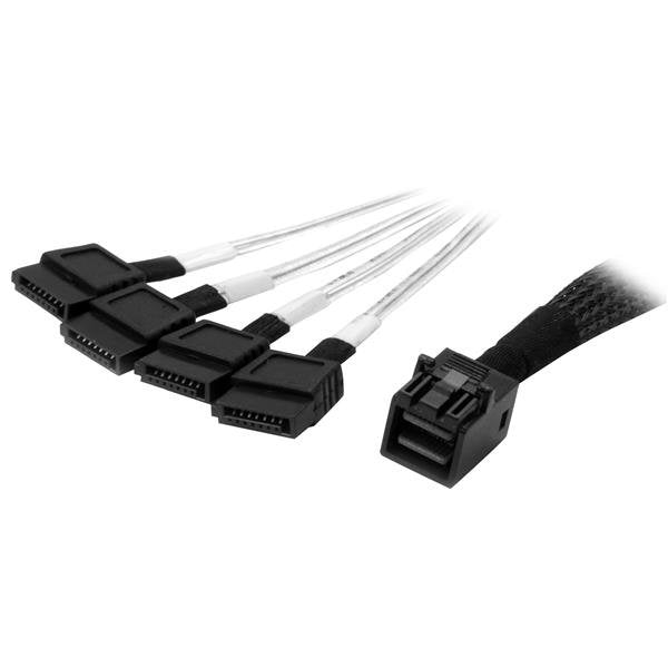 EAN 0065030866095 - StarTech.com SAS43SAT1M cable Serial Attached SCSI (SAS) Negro, Plata imagen 1