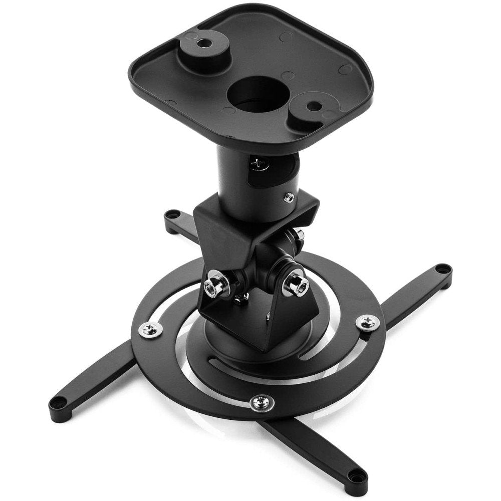 Techly 022403 Soporte De Techo Para Proyector, 10kg, 22 Cm, Con Inclinación Y Rotación Ajustable