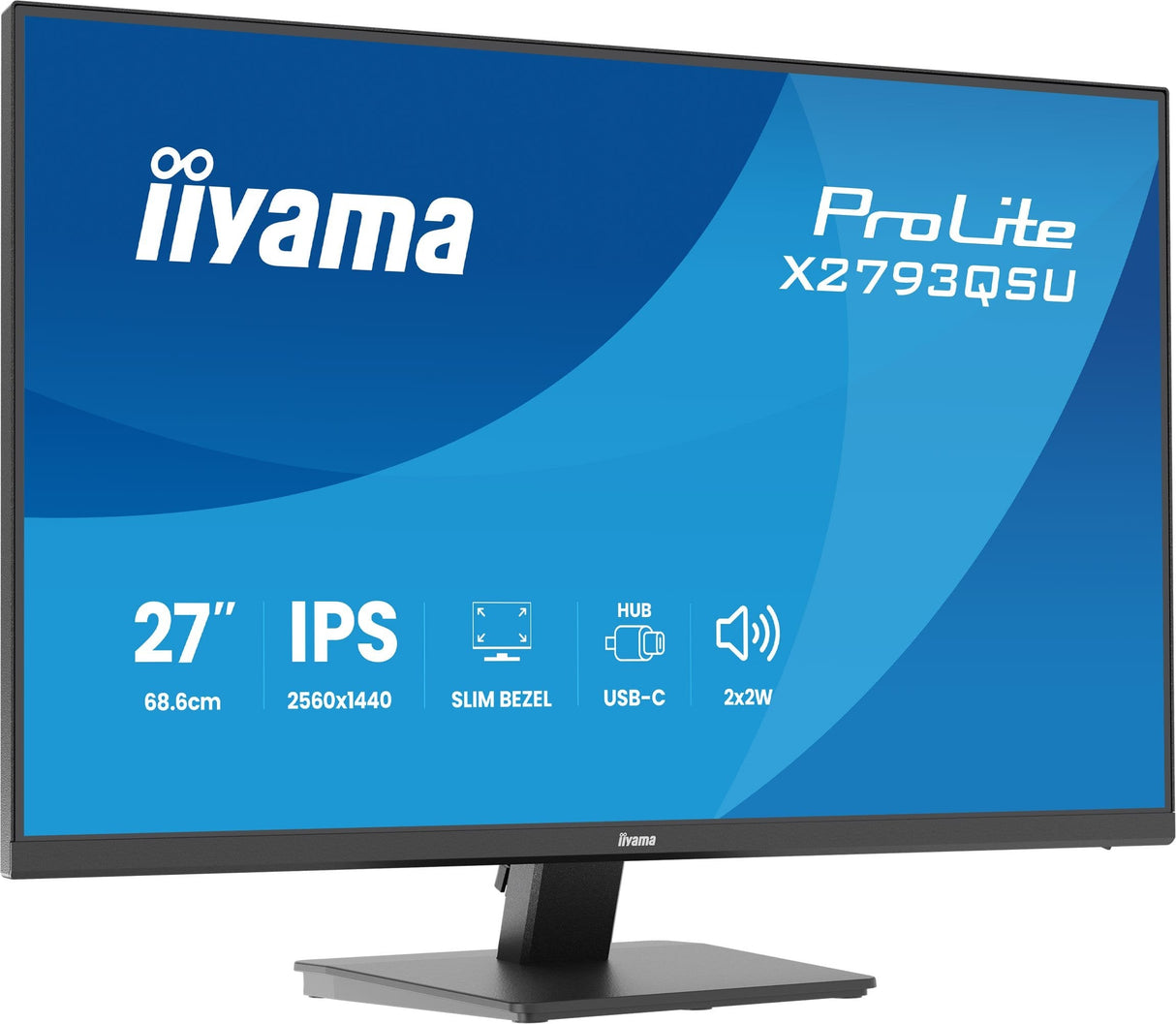 Monitor Iiyama 27" X2793qsu-B1 16:9 Hdmi+Dp+2xusb Ips