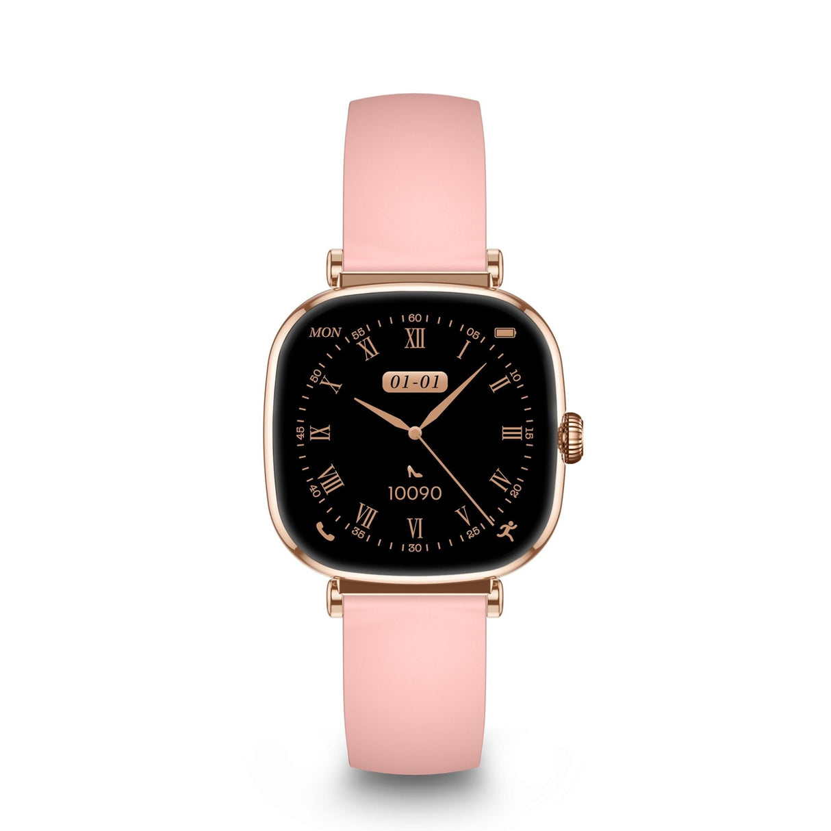 Ksix Iria Rosa Smartwatch 1.7" 2 Correas (Metal + Silicona)